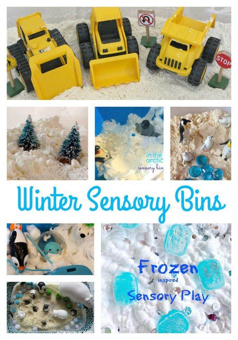 Sensory Snow, Kindergarten Sensory, Winter Sensory Bin, Winter Sensory, Sensory Tub, Winter Activities Preschool, Winter Kindergarten, Winter Activities For Kids, Toddler Sensory