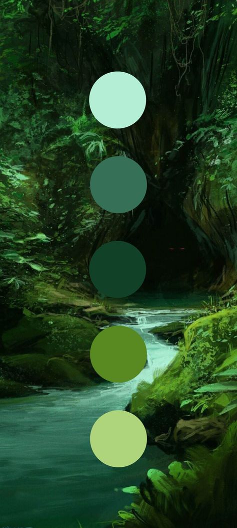 Jungle Colours Palette, Forest Aesthetic Color Palette, Animal Color Pallete, Home Screen Color Scheme, Jungle Theme Color Palette, Urban Jungle Color Palette, Rainforest Aesthetic Bedroom, Zen Garden Color Palette, Rain Forest Color Palette