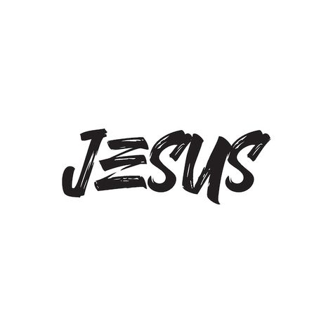 Vector jesus text cross t shirt design v... | Premium Vector #Freepik #vector #christian-religion #christian #catholic #christ Jesus Logo Design, Cross T Shirt, Clothes Logo, Christian Graphic Design, Love Christian, Christian Shirts Designs, Jesus Love, Roblox T-shirt, About Jesus