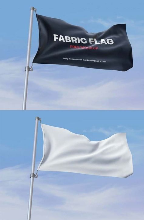 Waving Fabric Flag Mockup PSD free Flag Mockup, Olympic Flag, Flag Template, Fabric Flag, Mockup Downloads, Happy Design, Fabric Flags, Psd Template Free, Free Photoshop