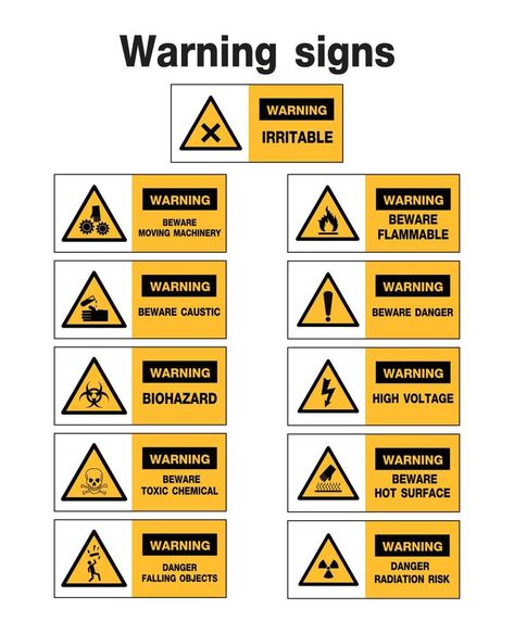 warning sign, construction symbols, vector design Warning Signs Design, Plumbing Symbols, Construction Symbols, Dmv Permit Test, Permit Test, Dairy Free Breastfeeding, Interior Industrial, Vector Symbols, When To Plant Vegetables