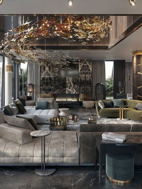 Luxury Living Room Design, Luxury Home Decor, Luxury Interior Design, Dream Home Design, Luxury House, Living Room Design, Luxury Living Room, Living Design, Living Room Interior