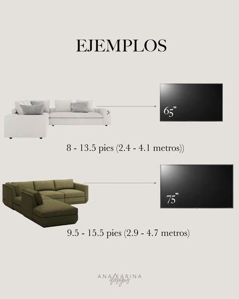 The ideal distance between a sofa and a TV depends on the size of the TV. 📺 🛋️ A common guideline is to sit about 1.5 to 2.5 times the diagonal size of the TV. For example: 👇🏻 - For a 32-inch TV: 4-6.5 feet away - For a 55-inch TV: 6.5-11.5 feet away - For a 65-inch TV: 8-13.5 feet away - For a 75-inch TV: 9.5-15.5 feet away This distance helps to ensure a comfortable viewing experience without straining your eyes.📺👀 Share this post with your friends and optimize their TV experience! 🛋️... Distance From Tv To Sofa, 32 Inch Tv, A Tv, Your Eyes, Sofa, Tv