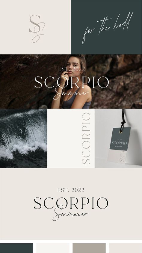 Sophisticated Branding Color Schemes, Semi Custom Brand Kit, Moody Branding Board, Black White Colour Palette, Luxury Brand Colors, Luxury Color Palette Branding, Emerald Branding, Logo Colour Palette, Luxury Color Palette