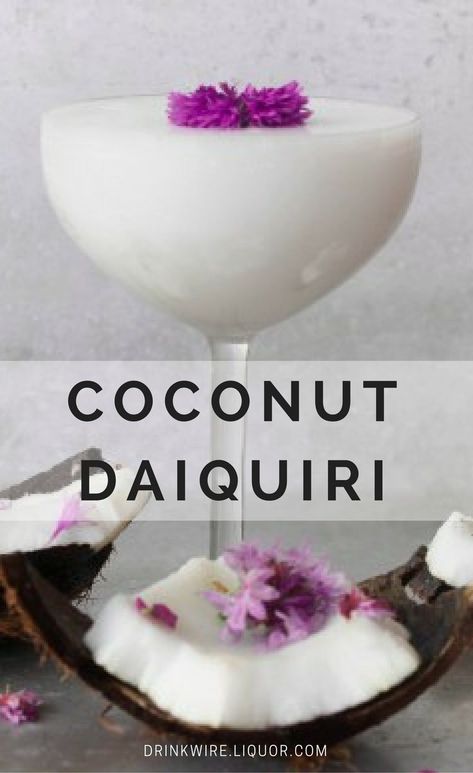 This drink will give you major island vibes. Coconut Daiquiri, Classic Daiquiri, Painkiller Cocktail, Drink With Friends, Vodka Cocktail, Honeydew Melon, Vodka Cocktails, Spiced Rum, Alcohol Drink Recipes