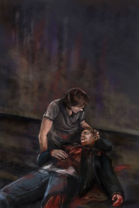 oh my soul, I was not prepared for this picture... Jared Jensen, Supernatural Fanart, Supernatural Baby, Supernatural Drawings, Bobby Singer, Supernatural Fan Art, Sherlock Quotes, Supernatural Art, John Martin