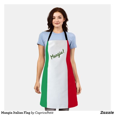 Unique Aprons, Italian Flag, Aprons For Men, Cooking Chef, Printed Aprons, Summer Bbq, Apron Designs, Cook At Home, Kitchen Gifts