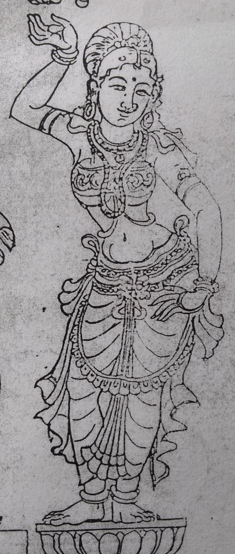 Indian Sculpture Ancient Drawing, Hindu Sketches, Tanjore Sketches, Hindu Artwork, Dravidian Architecture, Shilpa Shastra, Sculpture Sketch, Door Carving, Ceramic Relief