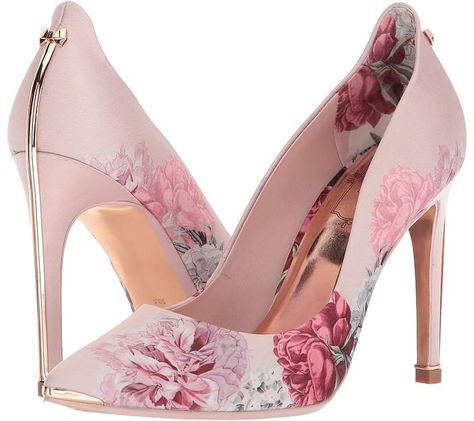 Pretty floral heels | Ted Baker Hallden High Heels #ad #floral #heels #pink Kasut Wanita, Hak Tinggi, High Heels Classy, Floral Heels, Heels Classy, Blue Merle, Gorgeous Shoes, Fabulous Shoes, Crazy Shoes