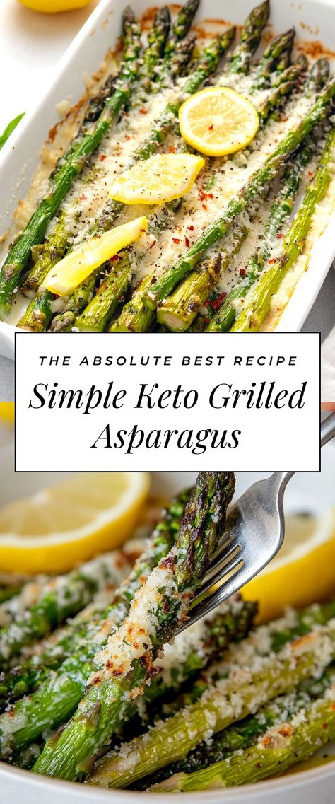 Image for Simple Keto Grilled Asparagus Asparagus Christmas Recipe, Healthy Side Recipes For Dinner, Steamed Asparagus Recipes, Keto Side Dishes Easy Low Carb, Low Carb Dinner Party, No Carb Side Dishes, Low Fat Side Dishes, Low Carb Vegetable Side Dishes, Asparagus Recipes Stove Top