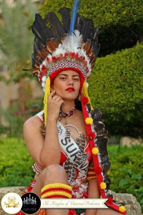 National Costume /Miss Universal verkiezing 2018 Suriname People, Thanksgiving 2023, Native Culture, Puerto Rico History, Indian Tribes, National Costume, South America, Puerto Rico, All Over The World