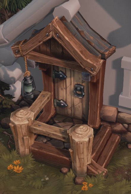 Hand painted environment - Wood house Game Textures, Environment Props, Hand Painted Textures, Low Poly Art, Wood House, 3d Modelle, Game Concept Art, 3d Texture, Prop Design