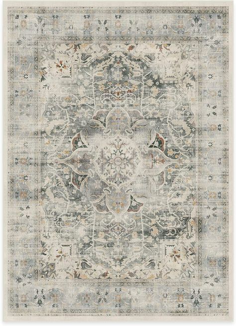 RUGGABLE Sarrah - Machine Washable Rug - Elegant Room Decor and Vintage Area Rug Perfect for Living Room Bedroom Kitchen - Stain & Water Resistant - Pet & Child Friendly - Sage 5'x7' (Standard Pad)

#trendyrug #homedecor #style Elegant Room Decor, Sage Rug, Elegant Room, Trendy Rug, Ruggable Rug, Area Rug For Living Room, Child Friendly, Area Rug Runners, Medallion Design