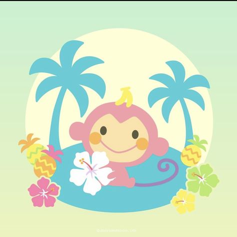 #chichaimonchan Chi Chai Monchan, Pink Monkeys, Happy Birthday To Us, Cute Monkey, January 15, Character Wallpaper, Wallpaper App, Iphone Icon, Animated Cartoons