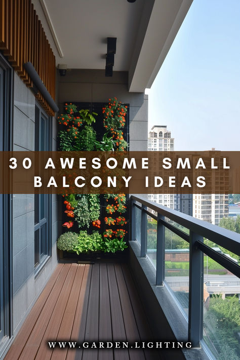 a close up of a balcony with a planter on the wall Balcony Style Ideas, Ikea Small Balcony, Small Garden Balcony Apartments, Vertical Garden Small Balcony, Small Flat Balcony Ideas, Planter Balcony Ideas, Narrow Apartment Balcony Ideas, Vertical Garden In Balcony, Balcony Wall Plants Ideas