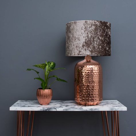 Copper Lampshade, Diy Lampshade, Make A Lampshade, Diy Ruffle, Diy Jar, Pendant Light Kit, Concrete Lamp, Diy Lamp Shade, Room Color Schemes