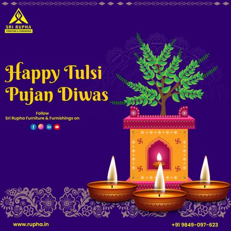 "Embrace the sacred vibes of Tulsi Pujan Diwas! 🌿✨ Wishing you a day filled with divine blessings, peace, and prosperity. May the essence of Tulsi bring harmony to your life. 🙏✨ #TulsiPujan #DivineHarmony #SpiritualWishes 🍃🌺 Peace And Prosperity, Divine Blessings, Essence, Bring It On, Festival