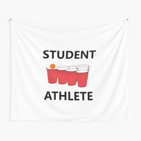 College Girl Apartment, Beer Pong Table Diy, Diy Beer Pong Table, College Tapestry, Beer Pong Table Designs, University Party, College House Decor, Diy Carnival, College Walls