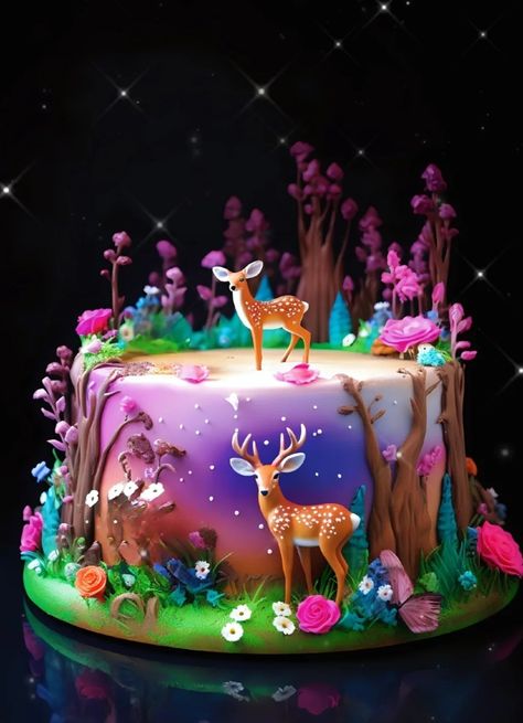 Enchanted Forest Cake, Tinkerbell Birthday Cakes, Magical Cake, Fairy Birthday Cake, Casual Bride, Food Sculpture, Bird Cakes, Fairy Cakes, Forest Cake