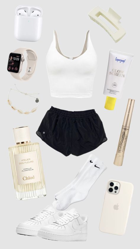 #preppy #outfitinspo #beauty #aesthetic Summertime Outfits, Lululemon Outfits, Beauty Aesthetic, Outfit Inspo Summer, Looks Party, Trendy Outfits For Teens, Cute Lazy Day Outfits, Cute Preppy Outfits, Cute Swag Outfits