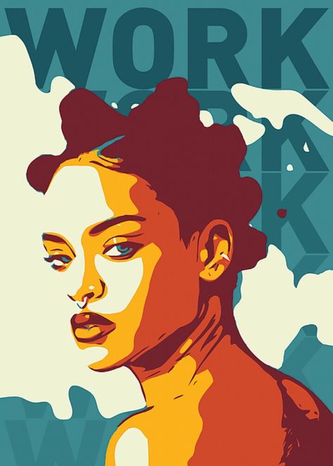 #Rihanna Rihanna Illustration Art, Rihanna Artwork, Rihanna Pop Art, Rihanna Painting, Rihanna Illustration, Wonder Poster, Rihanna Poster, Rihanna Drawing, Rihanna Art