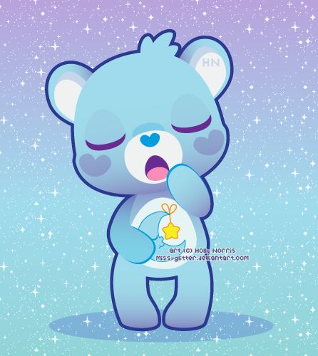 Bedtime Bear, Care Bear Party, Creepy Animals, Bear Character, Bear Coloring Pages, Cute Kawaii Animals, Kawaii Illustration, Kawaii Chibi, Bear Art