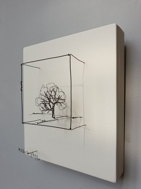 Shop — Helaina Sharpley Wireworks Wire On Canvas Art, Wire Art On Canvas, Wire Work Sculpture, Metal Wire Art Ideas, Wire Art Ideas, Metal Artworks, Tiny Sculptures, Wire Decor, Art Fil