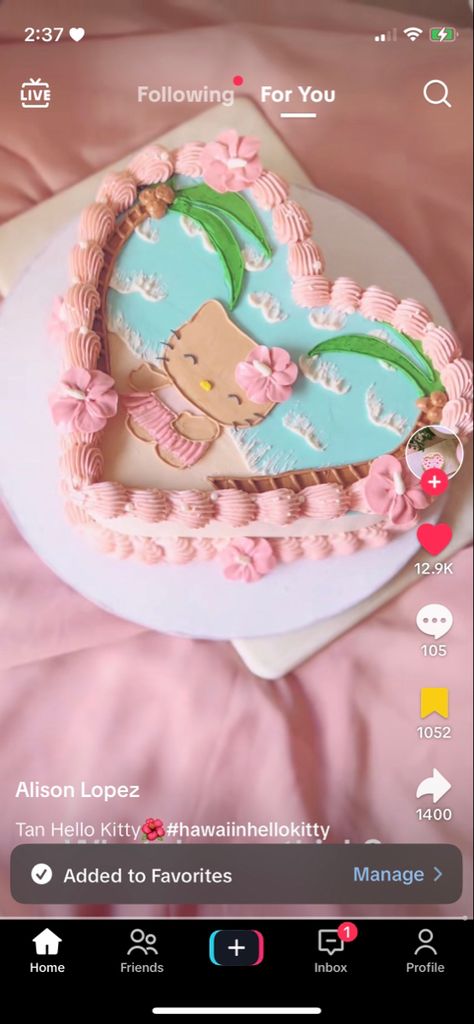 Hello Kitty Hawaii Birthday, Hello Kitty Luau Birthday, Hawaii Bday Party, Hello Kitty Hawaiian Party, Hawaii Cake Ideas Hawaiian Birthday, Hawaiian Hello Kitty Birthday, Hawaii Themed Cake, Hawaiian Cake Ideas, Beach Birthday Party Aesthetic