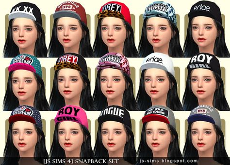 Snapback Set | JS SIMS Sims 4 Cc Finds, Sims 4 Cc, Sims 3, Sims Cc, Snapback Hat, The Sims, Snapback Hats, Sims 4, My Blog