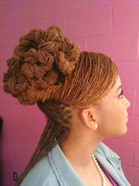 Sisterlocks Hairstyles, Sisterlocks Styles Updo, Fade Haircut Women, Styles For Long Hair, Sisterlocks Styles, Dreadlock Styles, Hair Locks, Flat Twist, Sisterlocks