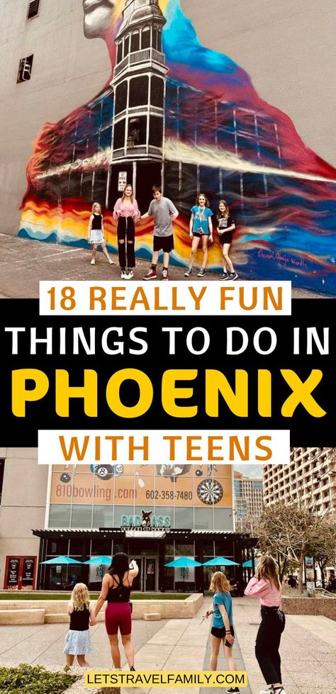 18 Really Fun Things To Do in Phoenix with Teens Phoenix Vacation Things To Do, Phoenix In March, Phoenix Things To Do Bucket Lists, Phoenix Outfits Spring, Family Things To Do In Phoenix Arizona, Phoenix Day Trips, Fun Things To Do In Phoenix Az, Day Trips From Phoenix Az, Best Things To Do In Phoenix Az