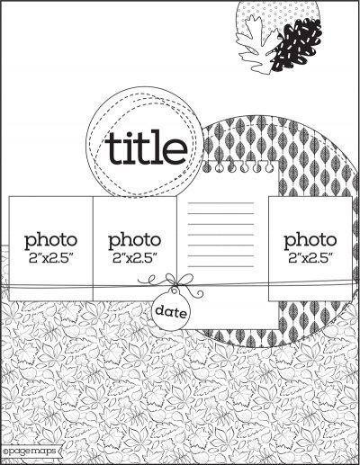 Fall 2021 Sketches | Scrapbook & Cards Today Magazine Fall Scrapbook Layouts, Scrapbook Pictures, Page Maps, Picture Layouts, Scrapbook Layout Sketches, Scrapbook Tutorial, Black And White Sketches, Family Scrapbook, Sketches Tutorial