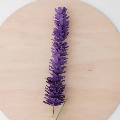 Paper Lavender Tutorial Lavender Paper Flowers, Paper Lavender, Cooking Herbs, Natural Air Freshener, How To Make Paper Flowers, Lavender Plant, Paper Flower Bouquet, Craft Day, Paper Flower Tutorial