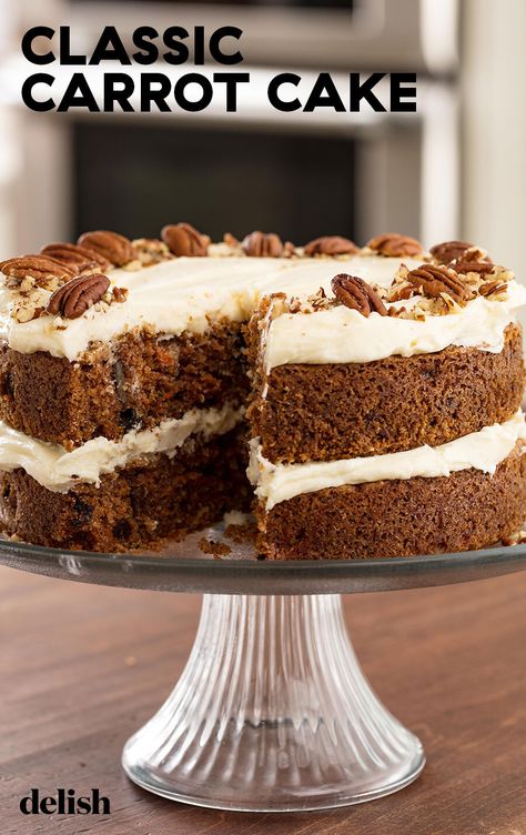 Our carrot cake is the best. Trust us. #recipe #easy #homemade #howtomake Classic Carrot Cake Recipe, Home Interior Styles, Classic Carrot Cake, Carrot Cakes, Best Carrot Cake, Carrot Cake Recipe, Delish Recipes, Family Recipe, Cake Toppings