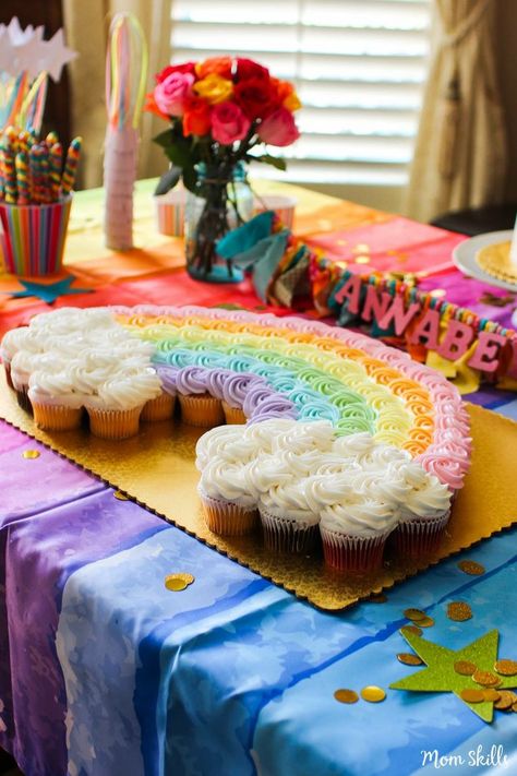 Unicorn cake ~ uploaded by user, no link for how-to Gökkuşaği Pasta, Unicorn Party Ideas, Queen Poppy, Pride Party, Trolls Birthday Party, Sonic Birthday, Dessert Party, Rainbow Cupcakes, Rainbow Pastel