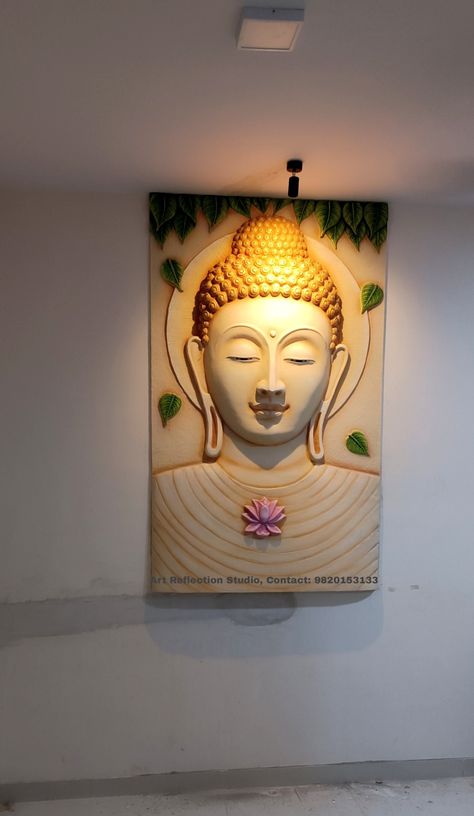 Buddha Modern Art, Buddha Wall Painting, Buddha Wall Decor, 3d Murals, Buddha Painting Canvas, Mural Art Design, Gautam Buddha, Buddha Artwork, Buddha Decor