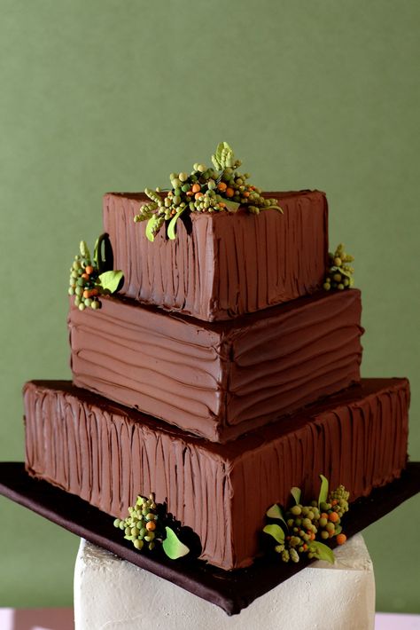 Chocolate Grooms Cake, Rustic Cakes, Square Wedding Cakes, Chocolate Wedding, Specialty Cake, Groom Cake, Sculpted Cakes, Chocolate Wedding Cake, Web Gallery