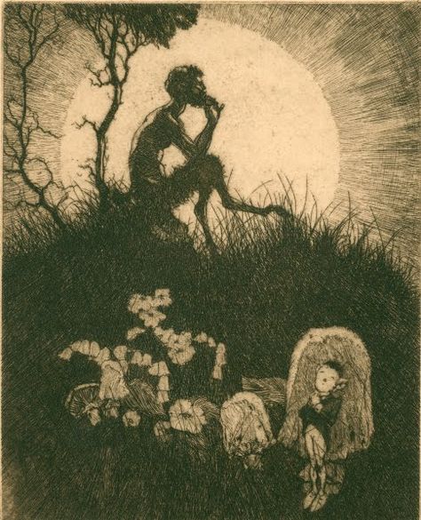 faun greek mythology Pan Mythology, Norman Lindsay, 다크 판타지, Occult Art, Arte Obscura, Gods And Goddesses, Fantasy Creatures, Mythical Creatures, Dark Art