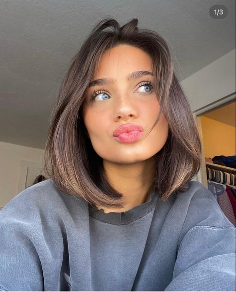 Grace Brinkly, Revlon Brush, Short Brown Hair, Photo Insta, Haircuts Straight Hair, Haircut And Color, Short Hair Haircuts, Beauty Hair, Length Hair