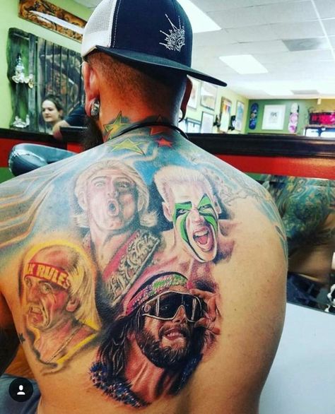 Wwe Tattoos, Wrestling Tattoos, Savage Tattoo, Tattoo Pieces, Randy Savage, Macho Man Randy Savage, Sami Zayn, Kevin Owens, Ric Flair