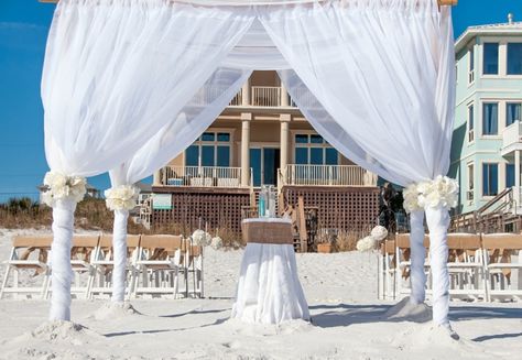 Destin Florida Beach Wedding Packages Destin Florida Wedding On The Beach, Budget Beach Wedding, Small Beach Weddings, Destin Wedding, Rustic Beach Wedding, Destin Florida Wedding, Panama City Beach Florida, Florida Beach Wedding, Beach Wedding Dress Boho