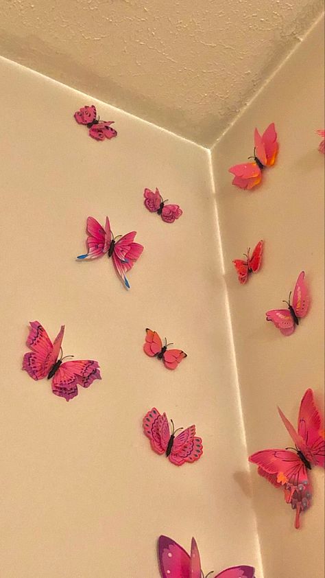 Alt Indie Room, Butterfly Room Decor Bedroom Ideas, Butterfly Wall Decor Bedroom Ideas, Indie Room Inspo, Curtain Designs For Bedroom, Butterfly Room Decor, Alt Indie, Green Room Decor, Girly Room Decor