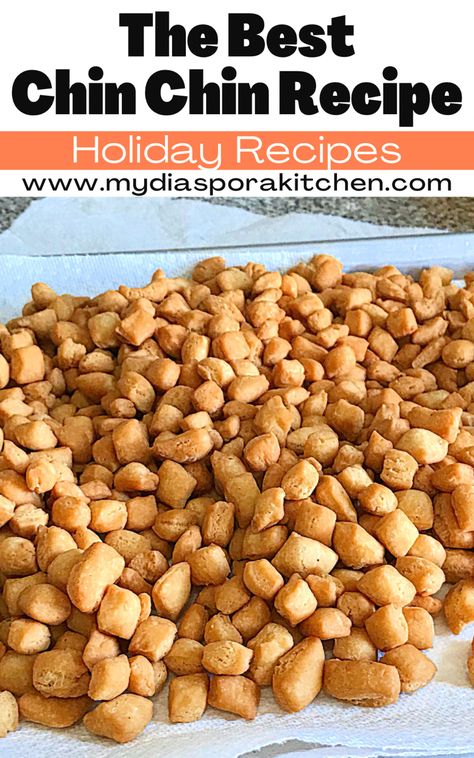 Close view of a Nigerian snack called chin chin. Chinchin Recipe Nigerian, How To Make Chin Chin, Chinchin Recipe, Nigerian Chin Chin Recipe, Chin Chin Recipe, Cauldron Bubbles, Nigerian Meals, Design Small Kitchen, Vegan Christmas Cookies