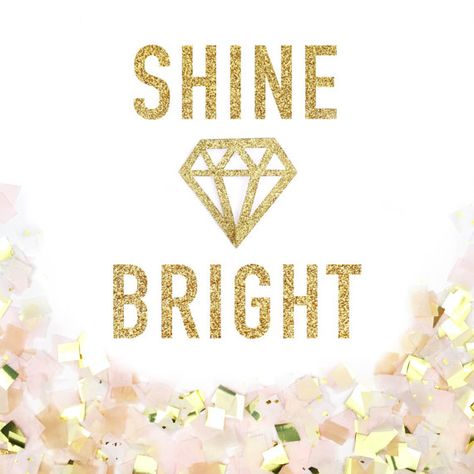 Shine Bright Gold Glitter Banner - Shine Bright Like a Diamond Gold Sparkle Banner - Party Decoration // Wedding Decor // Home Decor Diamond Birthday Party, Diamond Birthday, Cheer Banquet, Diamond Theme, Gold Glitter Banner, Sparkle Quotes, Diamond Party, Glitter Banner, Glitter Decor