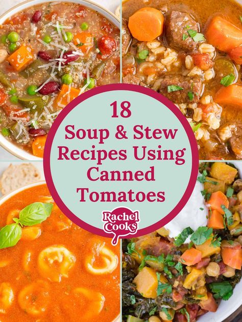 Canned Stewed Tomato Recipes, Stewed Tomato Recipes, Canning Stewed Tomatoes, Can Soup Recipe, Canned Stewed Tomatoes, Beef Stew With Beer, Veggie Soups, Canned Tomato Soup, Canned Tomatoes