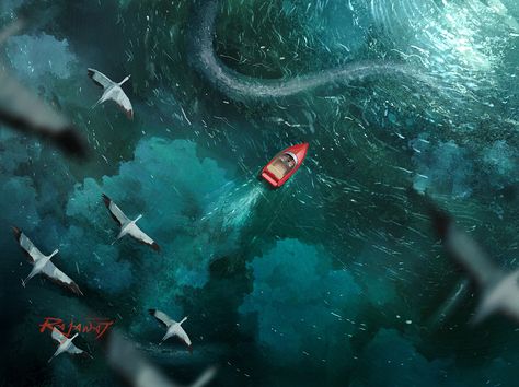 Underwater Environment Concept Art, Deep Sea Environment, Song Of The Sea Concept Art, Under The Sea Concept Art, Underwater Kingdom Art, Environment Painting, Art Studio Room, Graphic Poster Art, Ghibli Art