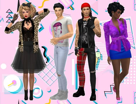 Sims 4 80s Cc Clothes, Sims 4 1980s, Sims 4 80s Cc, Sims 4 80s, Sims 4 Retro, 80s Furniture, Sims 4 Decades Challenge Cc, 1980s Fashion Trends, Sims 4 Historical