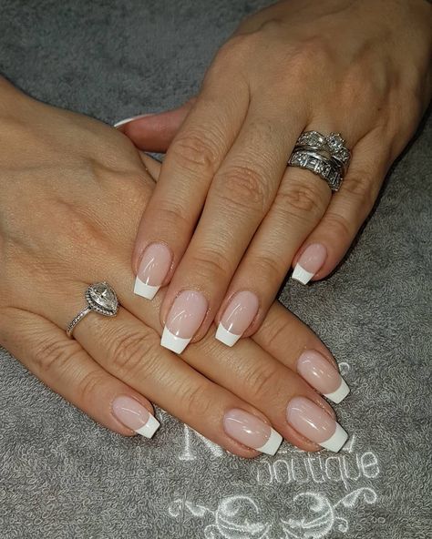 Bubble Bath French Manicure, Nail Boutique, Gel French Manicure, Nails Inspo, Bubble Bath, French Manicure, Nail Manicure, Makeup Nails, Pretty Nails