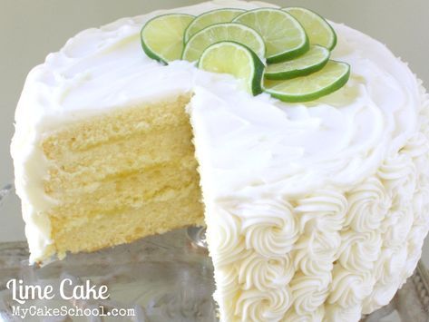 This Lime Cake From Scratch Recipe is the BEST! Wonderful flavor and so moist! Perfect for summertime gatherings! Lime Cake Recipe, Key Lime Cake, Lime Curd, Cake From Scratch, Lime Cake, Lime Recipes, Cream Cheese Frosting Recipe, Frosting Recipe, Layer Cakes