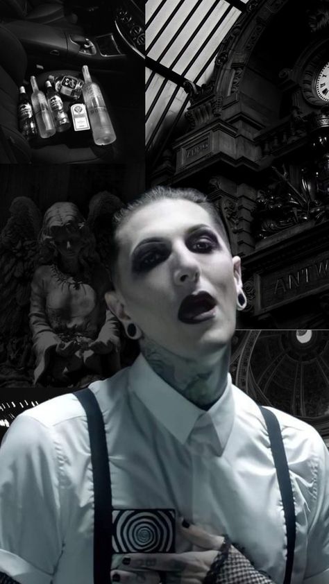 #chrismotionless #motionlessinwhite #aestehtic Chris Motionless Wallpaper, Motionless In White Wallpapers, Chris Motionless Quotes, Gothic Bands, Chris Cerulli, Goth Music, Chris Motionless, Emo Wallpaper, Motionless In White